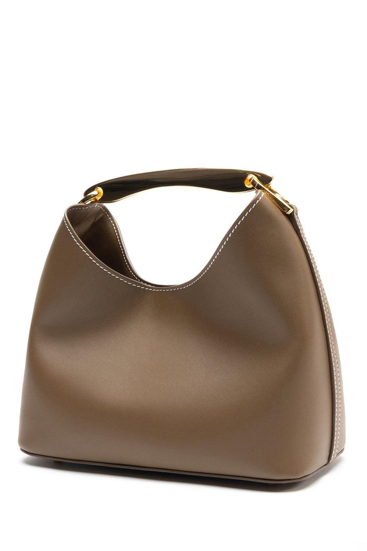 Elleme-Boomerang leather rock white stitches-dgallerystore