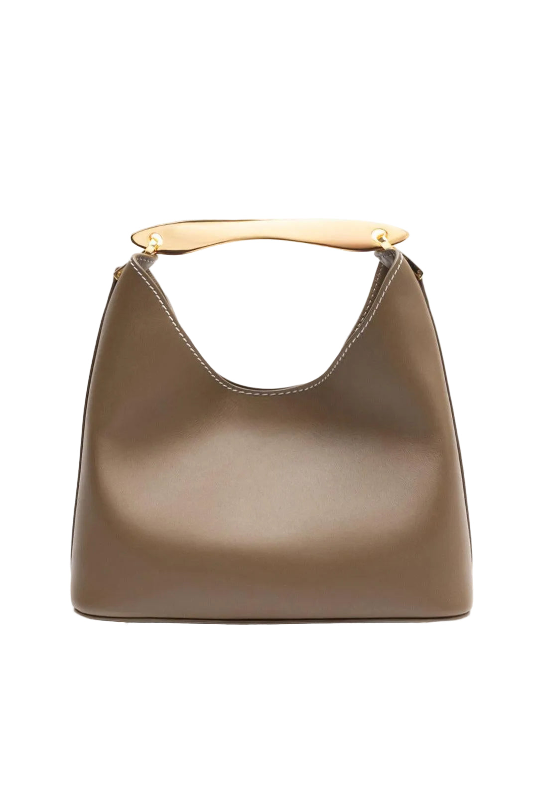 Elleme-Boomerang leather rock white stitches-dgallerystore