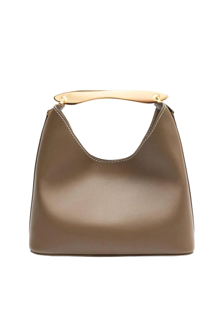 Elleme-Boomerang leather rock white stitches-dgallerystore