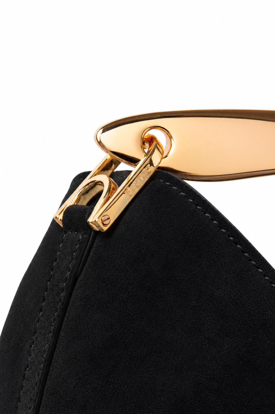 Elleme-Boomerang suede black-dgallerystore