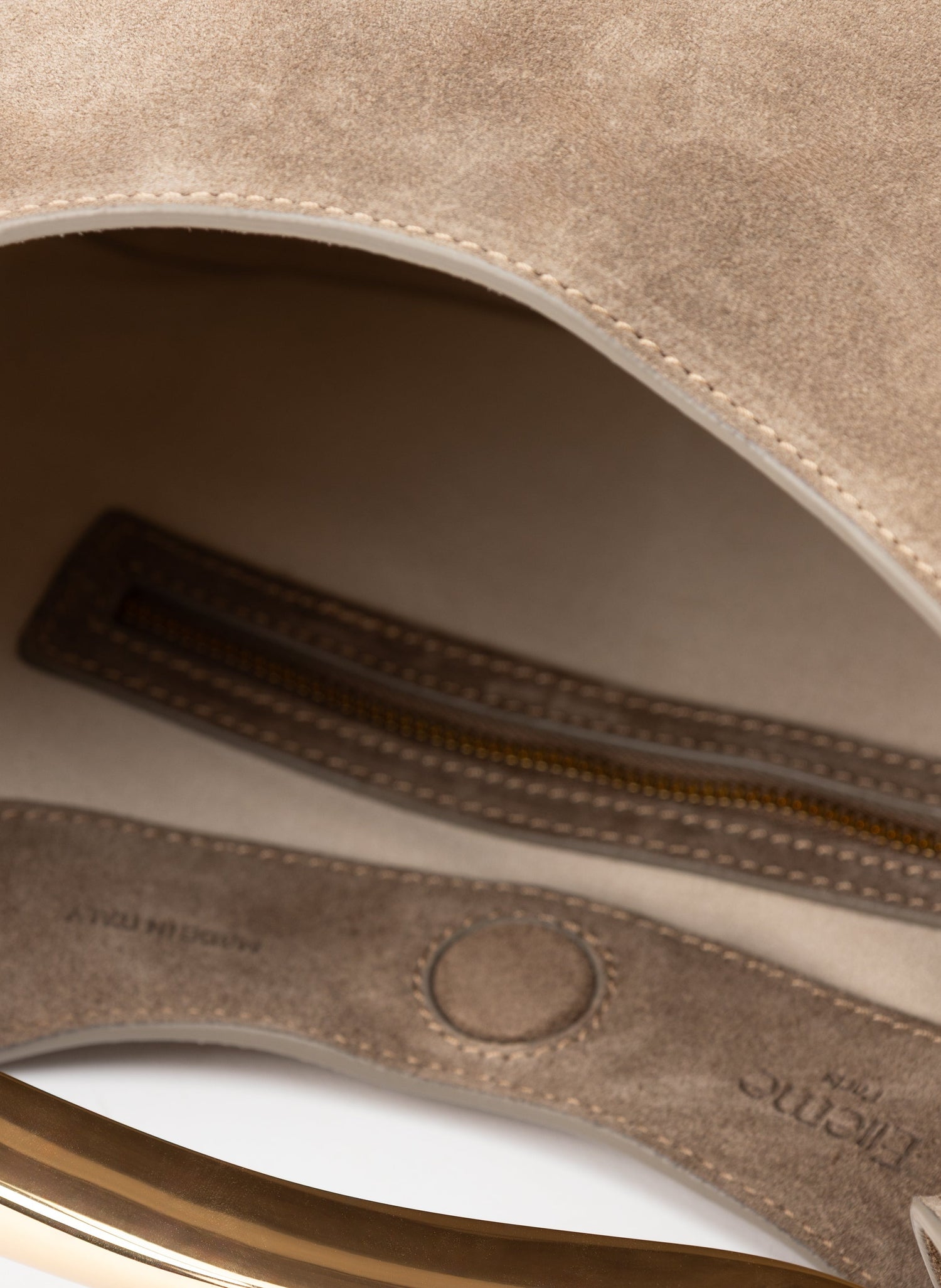 Elleme-Boomerang suede taupe-dgallerystore