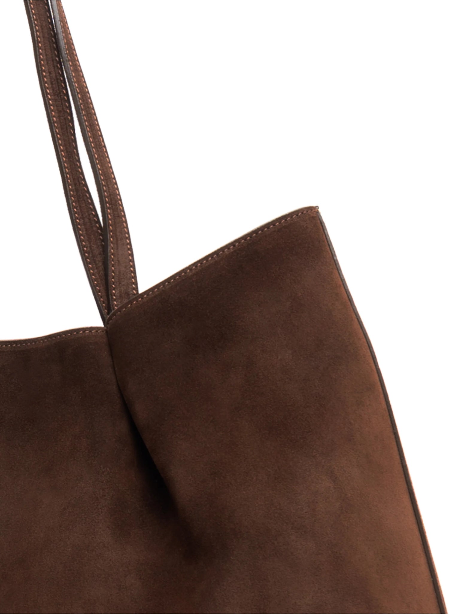 Elleme-Dimple Tote Suede Brownie-dgallerystore