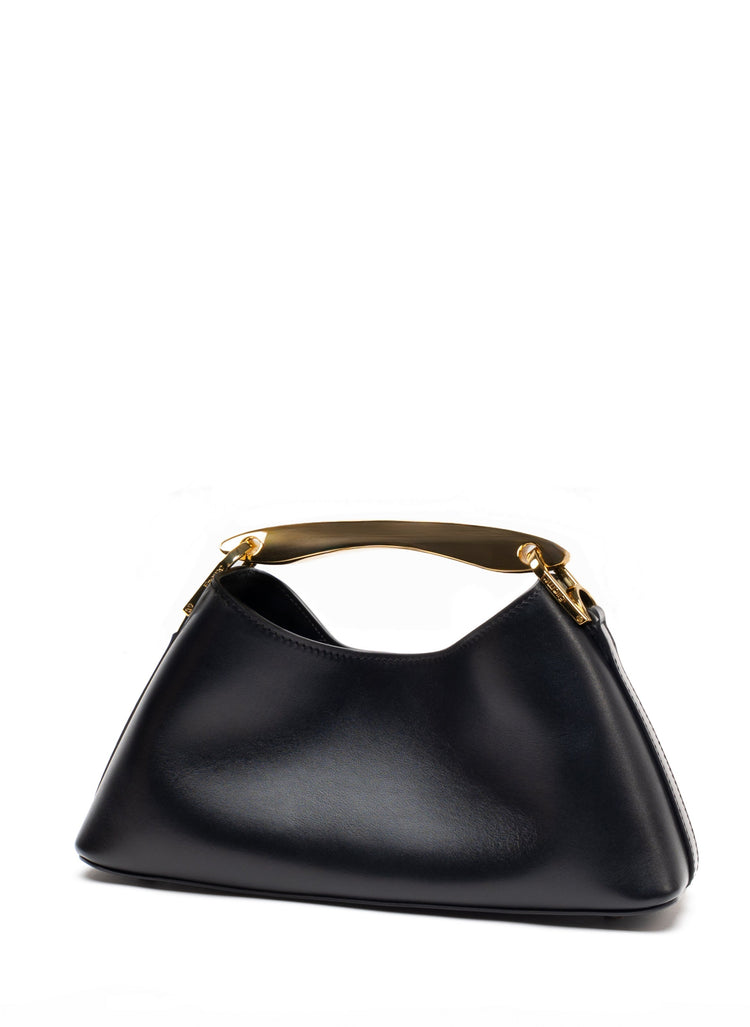 Elleme-Mini boomerang leather black-dgallerystore
