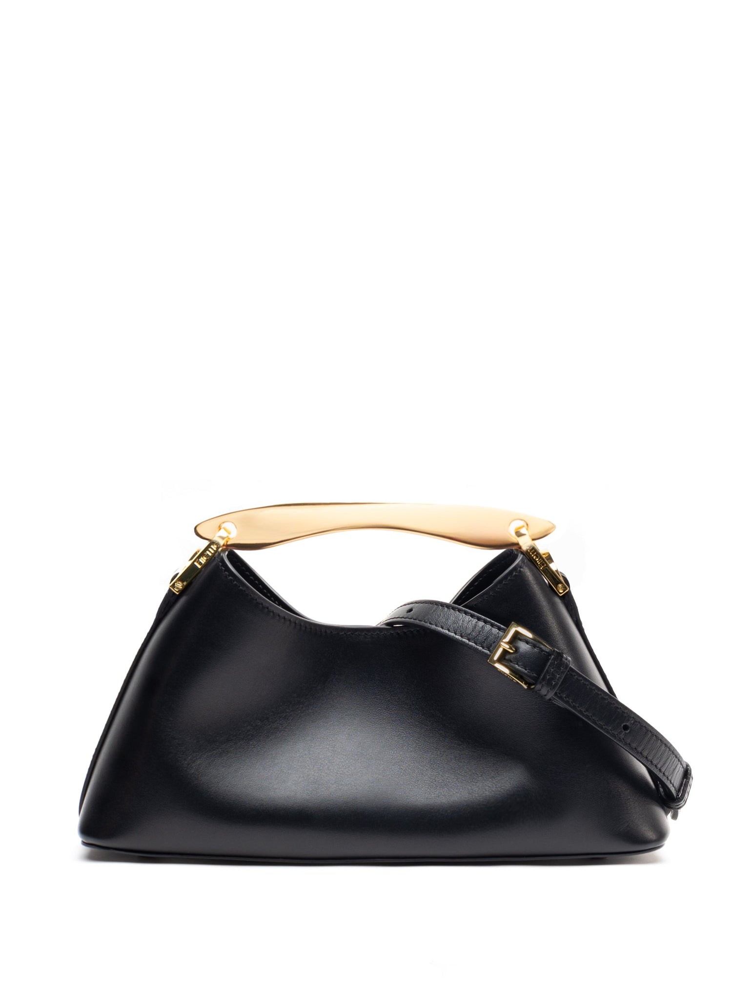 Elleme-Mini boomerang leather black-dgallerystore
