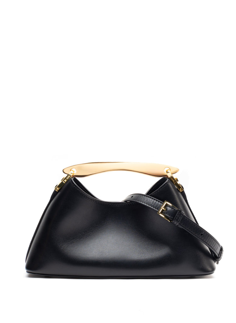 Elleme-Mini boomerang leather black-dgallerystore