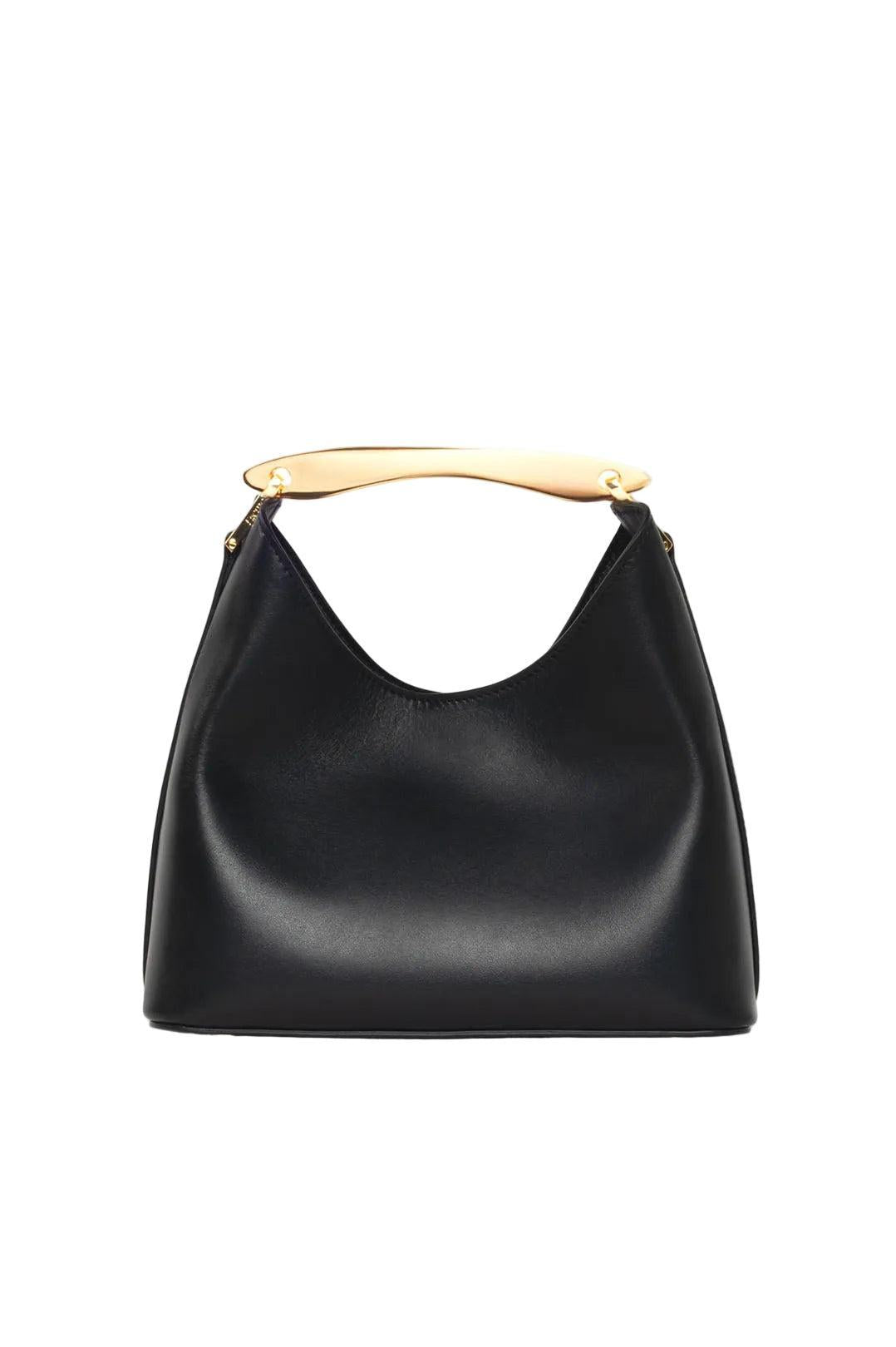 Elleme-Small boomerang leather black-dgallerystore