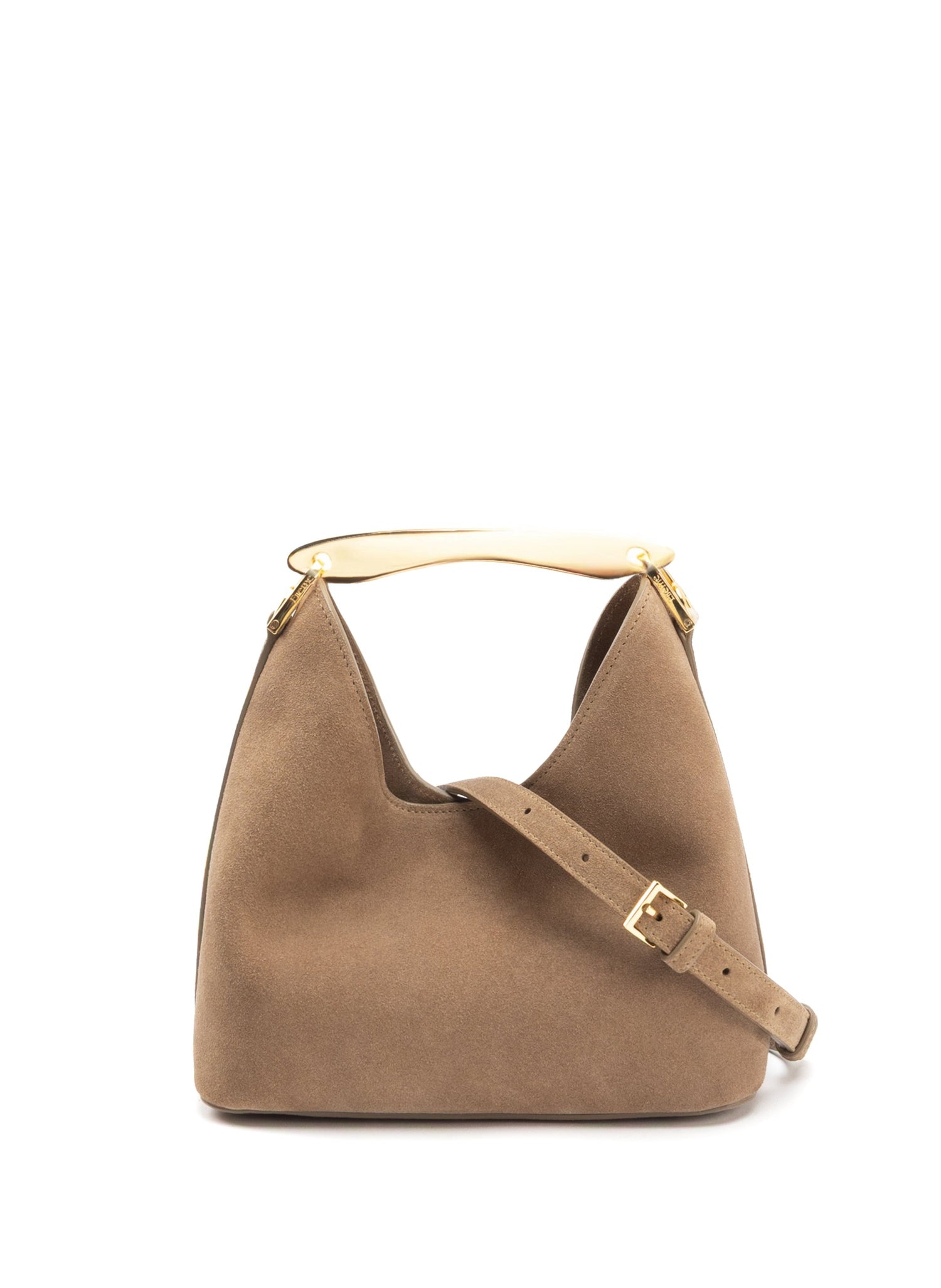 Elleme-Small boomerang suede tan-dgallerystore