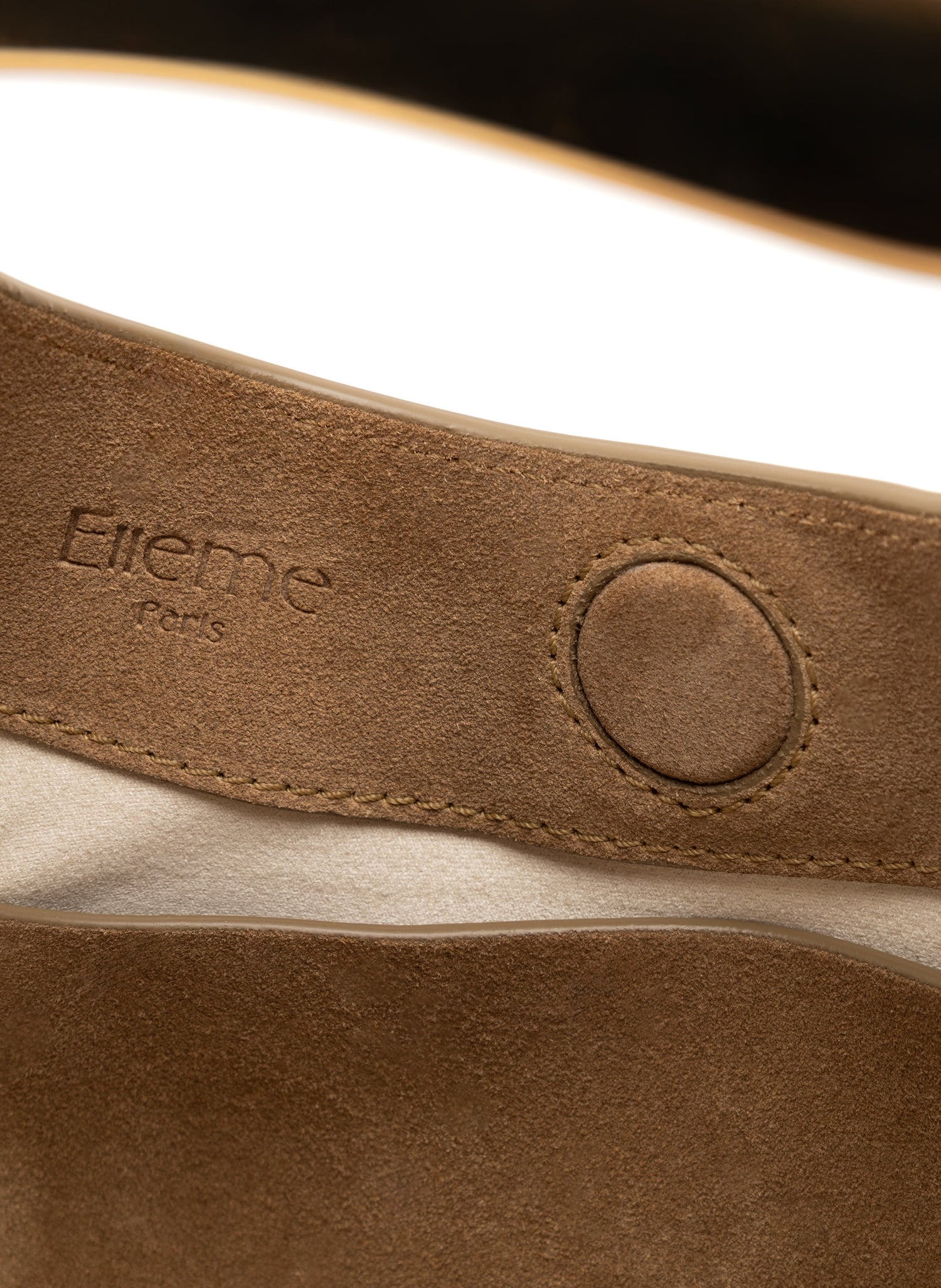Elleme-Small boomerang suede tan-dgallerystore
