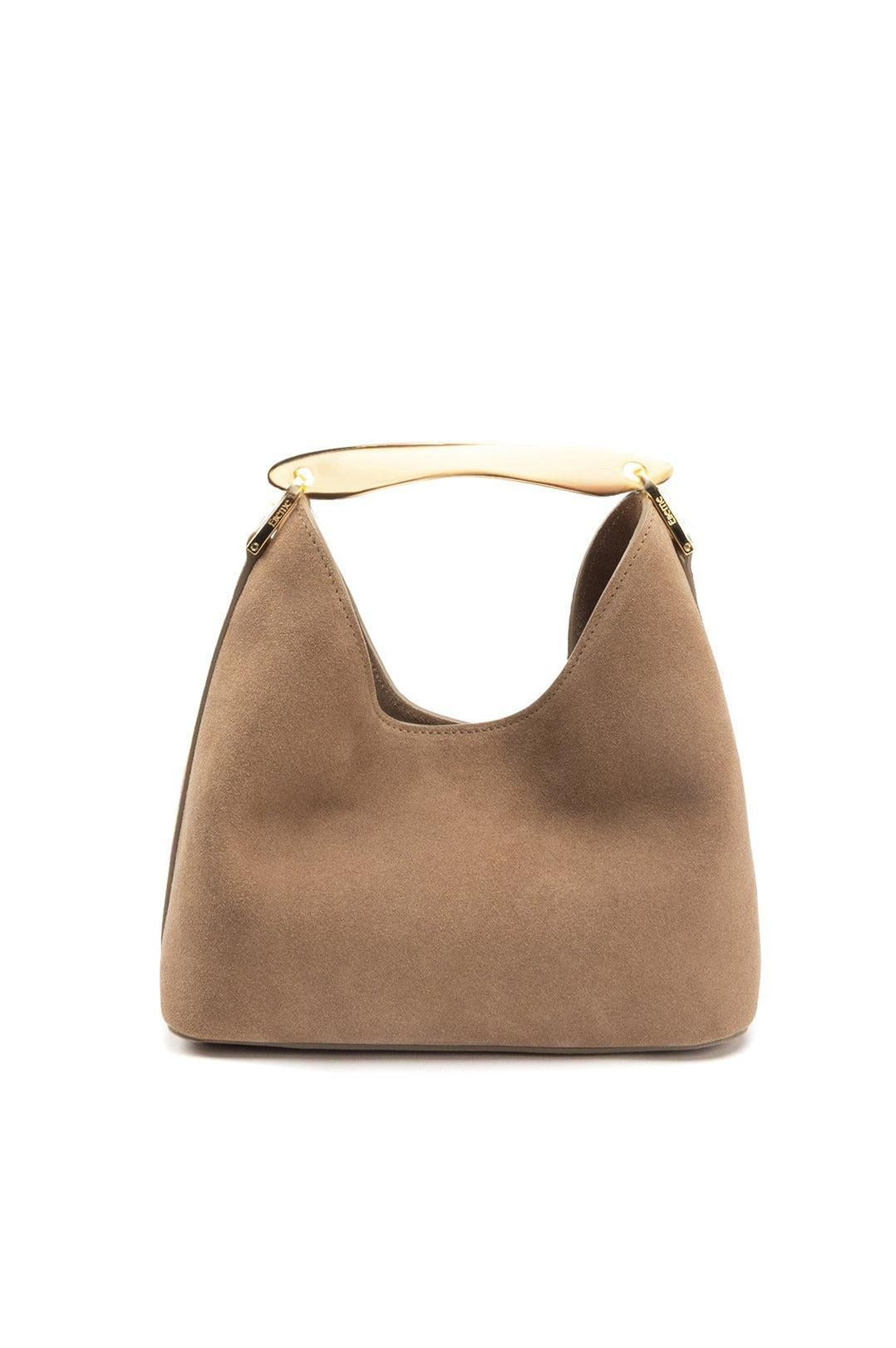Elleme-Small boomerang suede tan-dgallerystore
