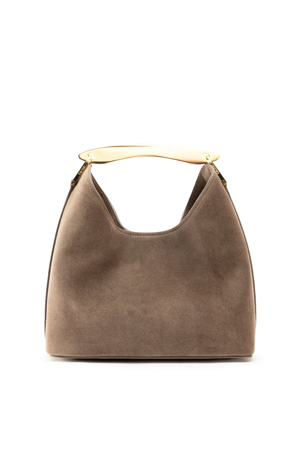 Elleme-Small boomerang suede taupe-dgallerystore