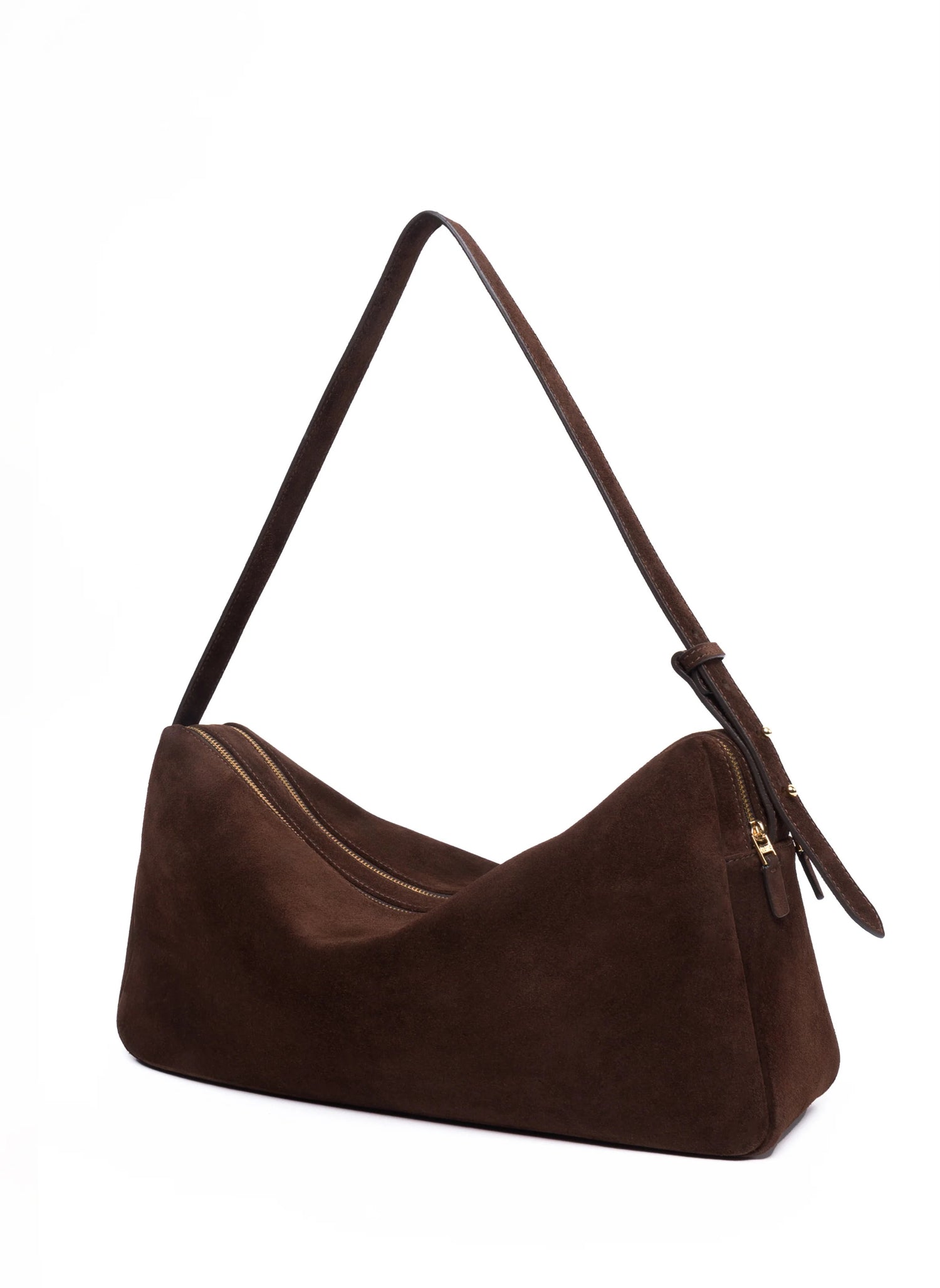 Elleme-Trousse Large Suede Brownie-dgallerystore