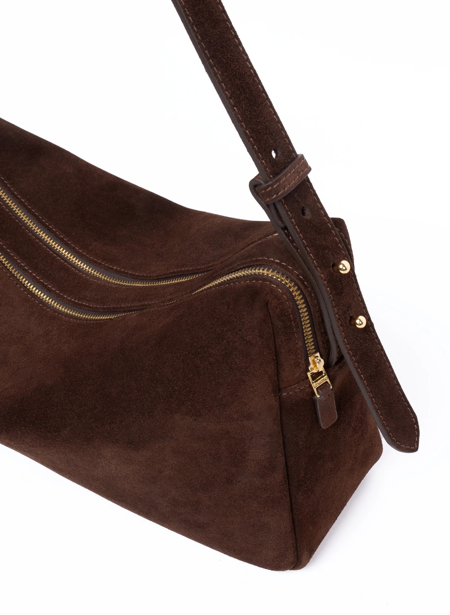 Elleme-Trousse Large Suede Brownie-dgallerystore