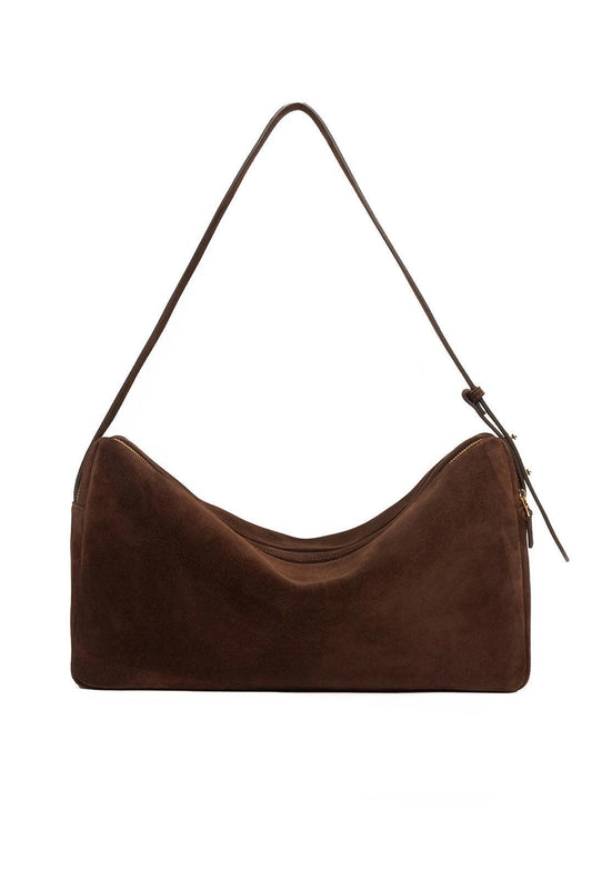 Elleme-Trousse Large Suede Brownie-dgallerystore