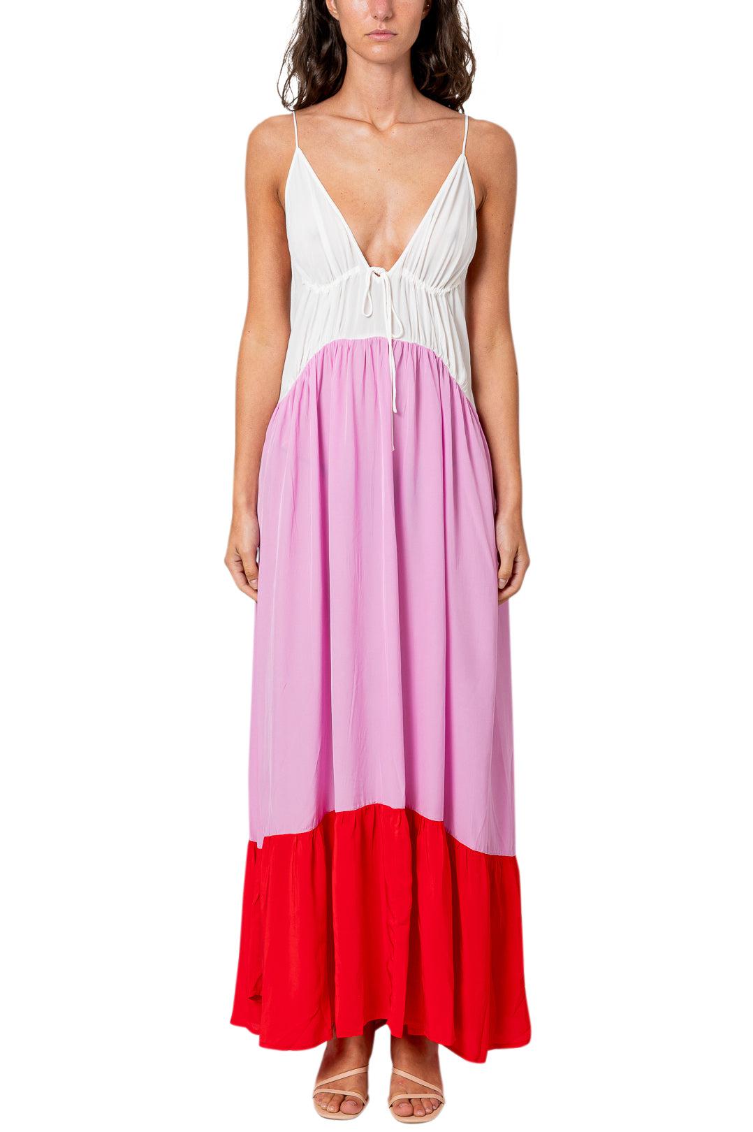 Evarae-Rouched Long Dress-dgallerystore