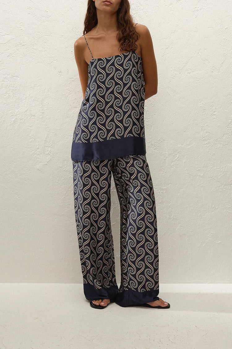 Faithfull-Aina top juanita swirl indigo-dgallerystore