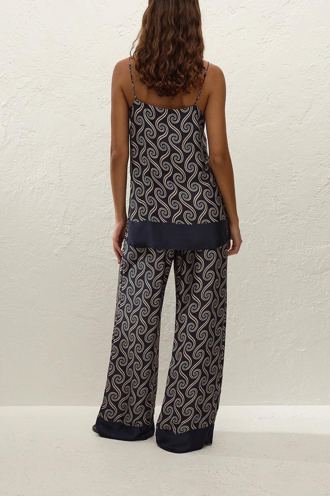 Faithfull-Aina top juanita swirl indigo-dgallerystore