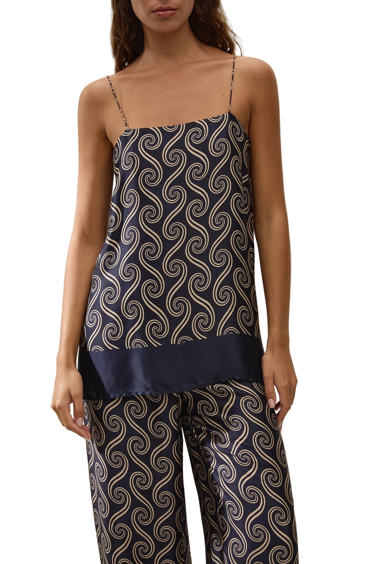 Faithfull-Aina top juanita swirl indigo-dgallerystore