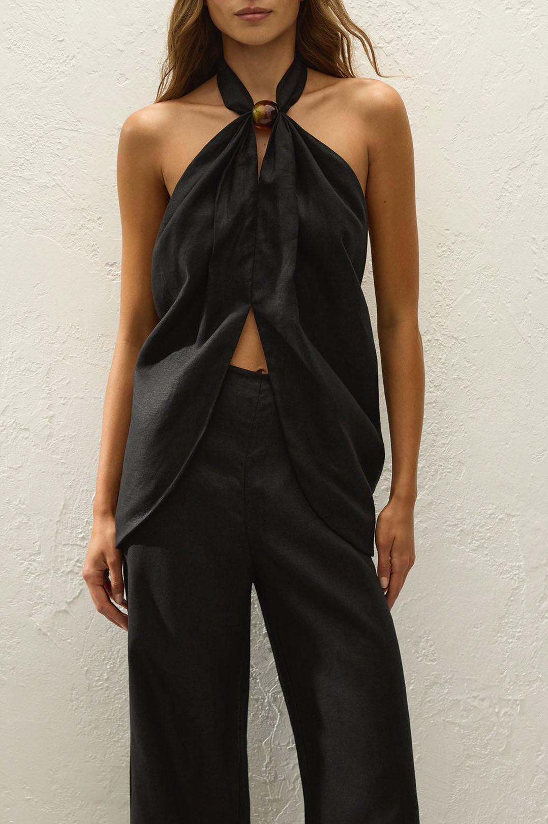 Faithfull-Biba halter top black-dgallerystore