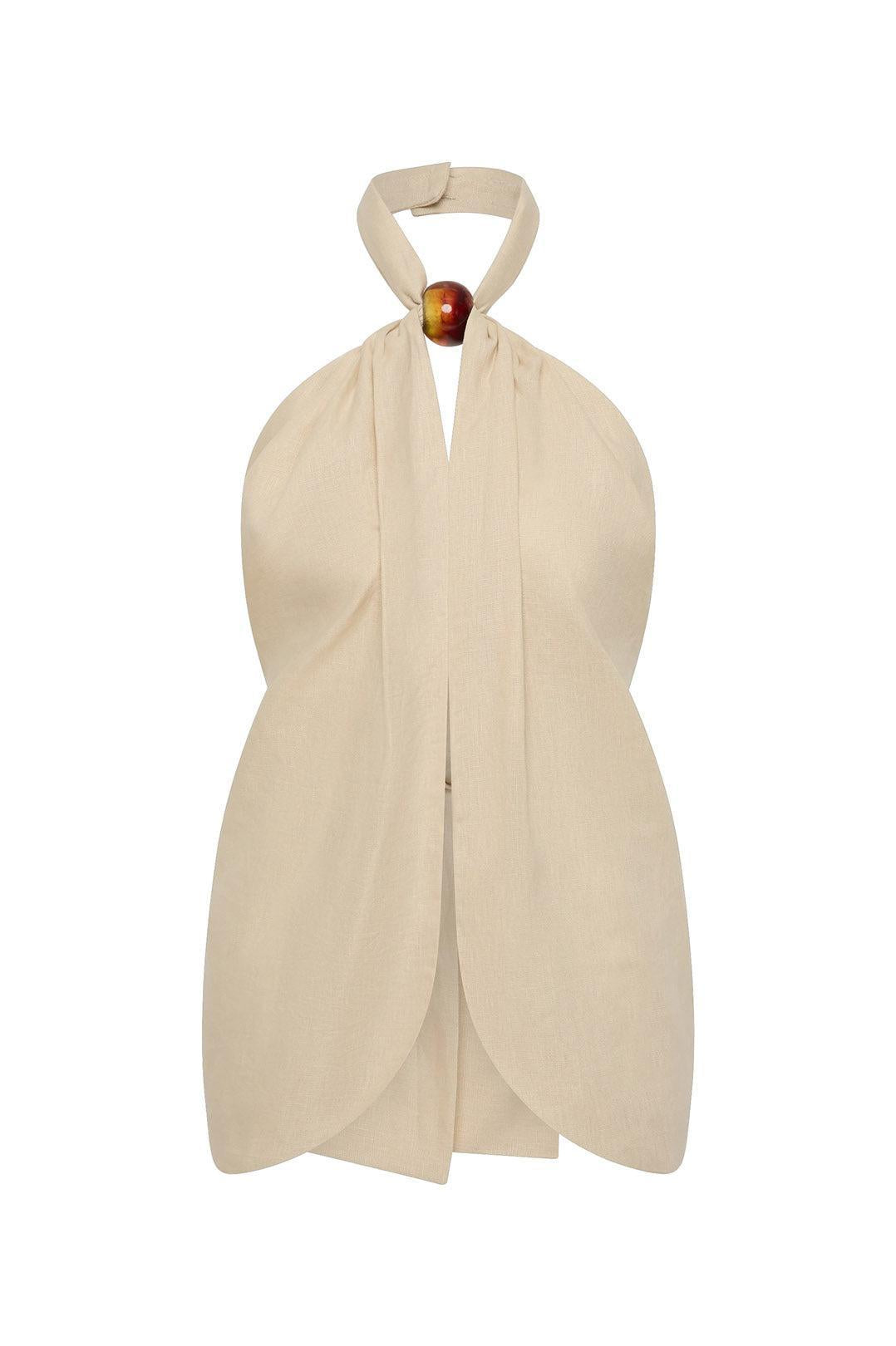 Faithfull-Biba halter top panna-dgallerystore