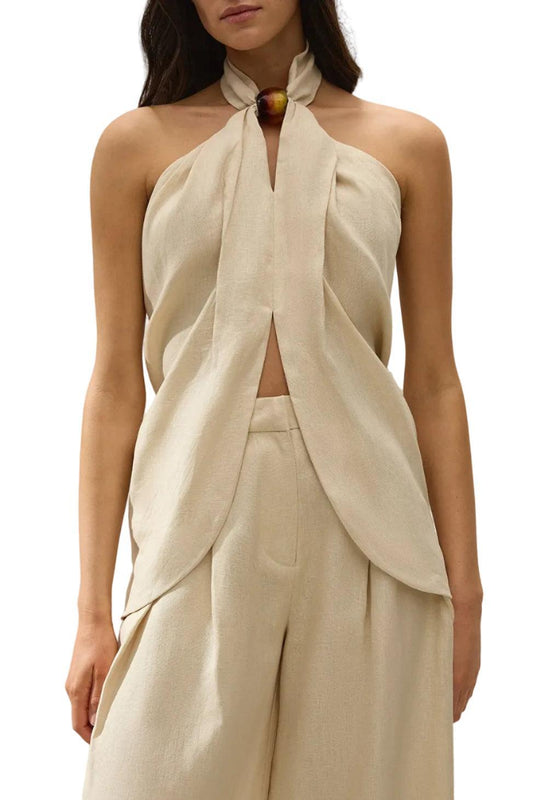 Faithfull-Biba halter top panna-dgallerystore
