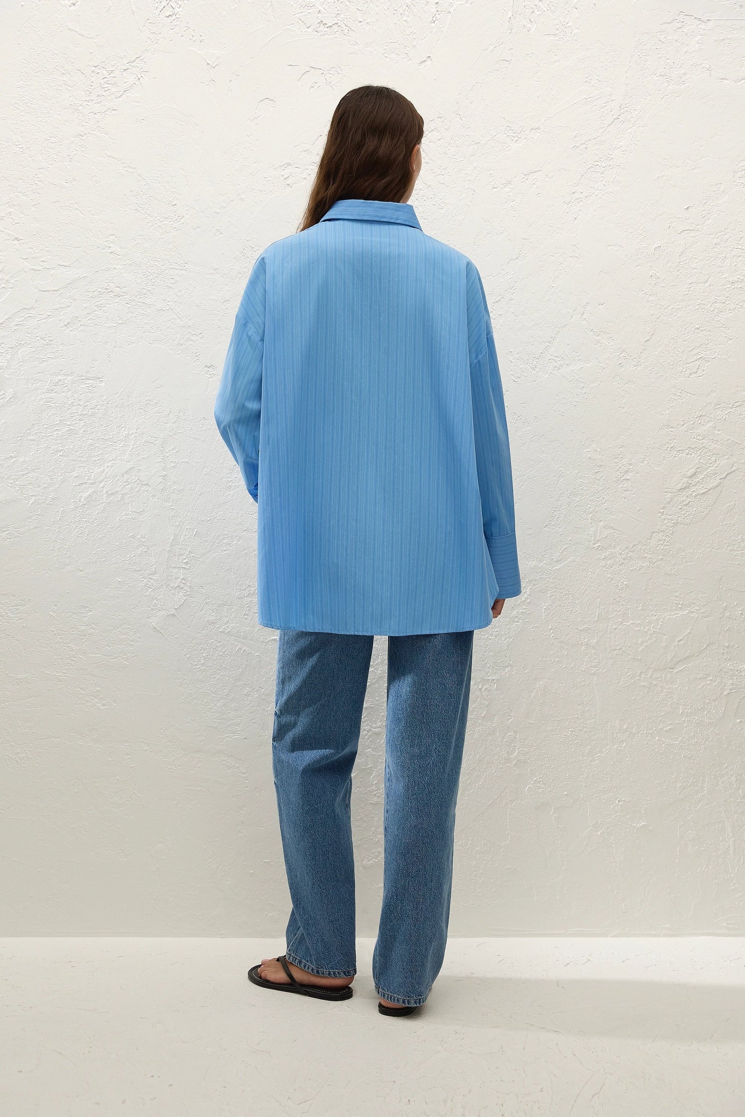 Faithfull-Clemente shirt mico pinstripe azul-dgallerystore