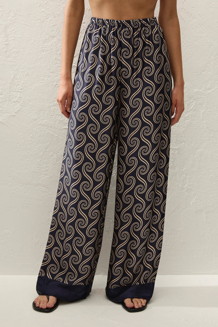 Faithfull-Jensen pant juanita swirl indigo-dgallerystore