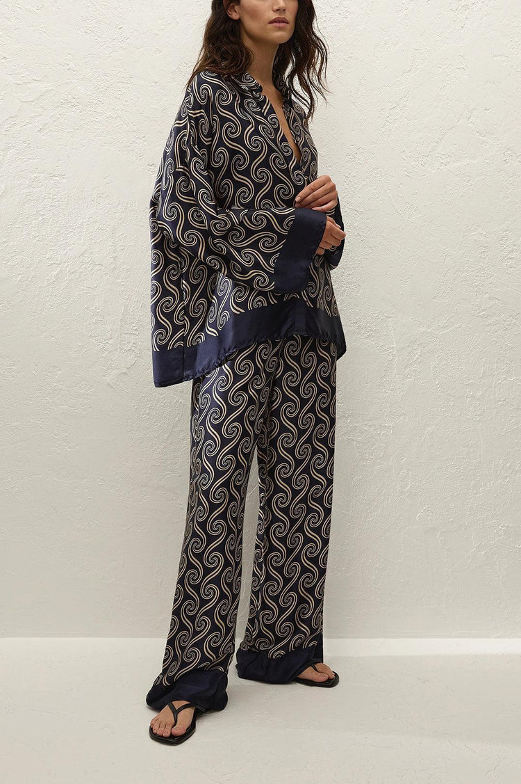 Faithfull-Jensen pant juanita swirl indigo-dgallerystore