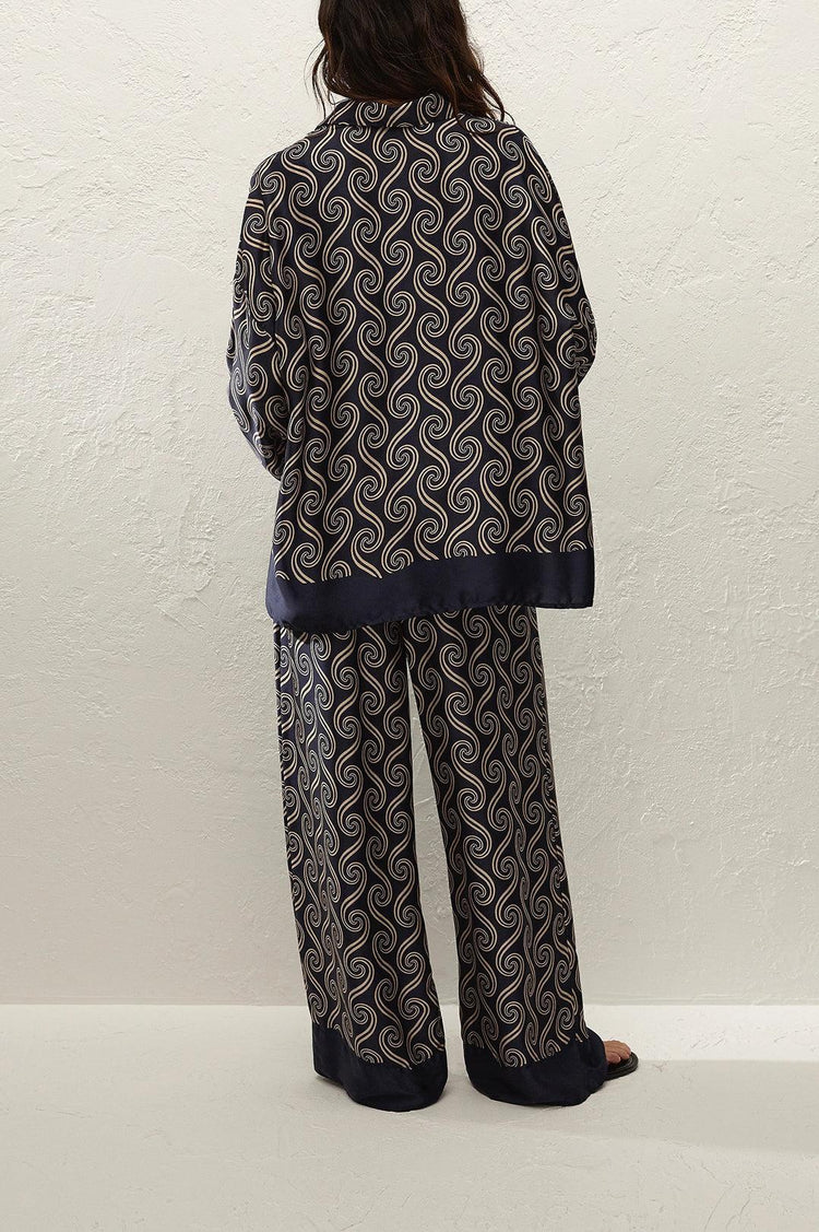 Faithfull-Jensen pant juanita swirl indigo-dgallerystore