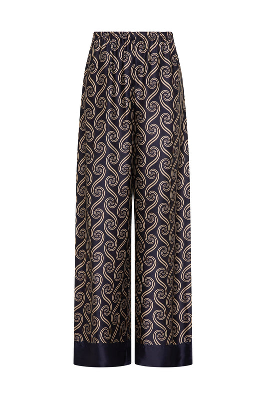 Faithfull-Jensen pant juanita swirl indigo-dgallerystore