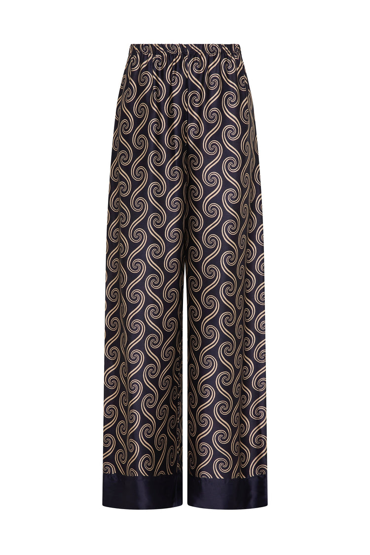 Faithfull-Jensen pant juanita swirl indigo-dgallerystore