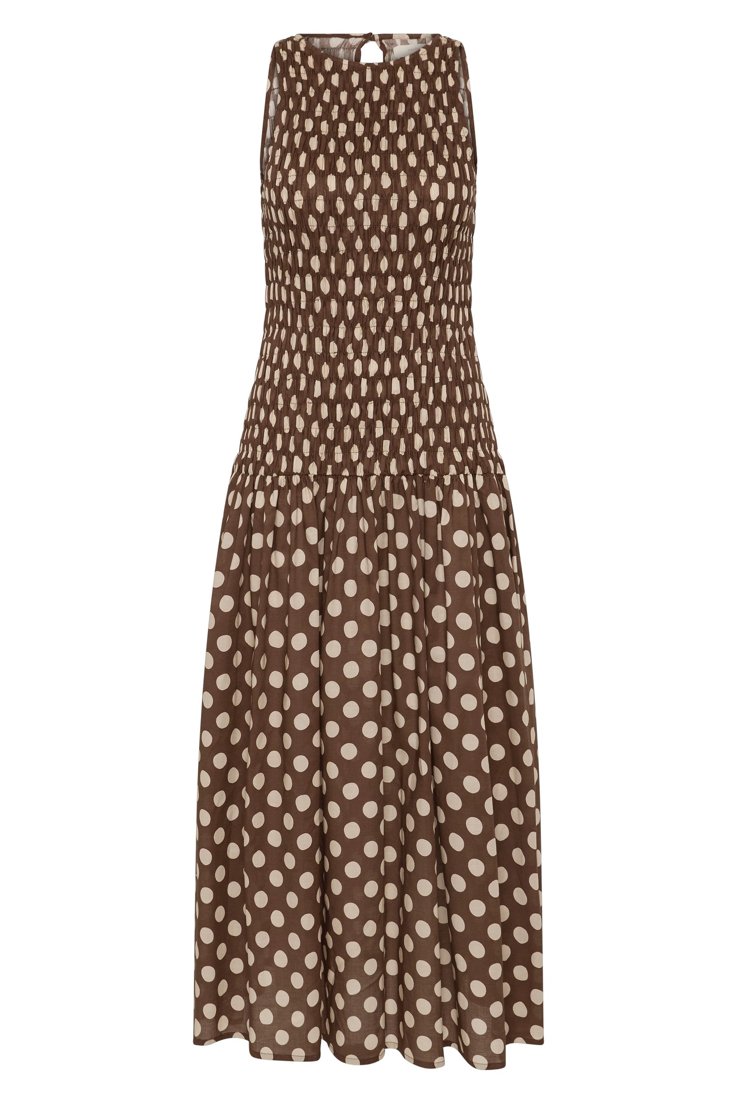 Faithfull-Luisa midi dress cioccolato dot-dgallerystore