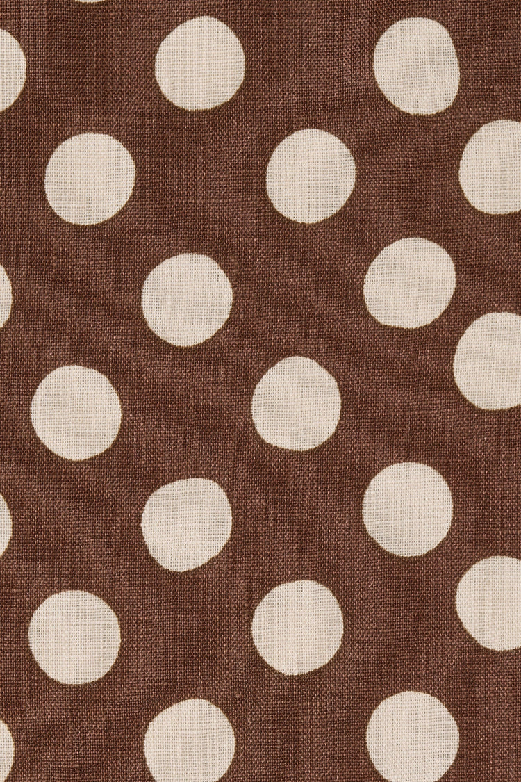 Faithfull-Luisa midi dress cioccolato dot-dgallerystore