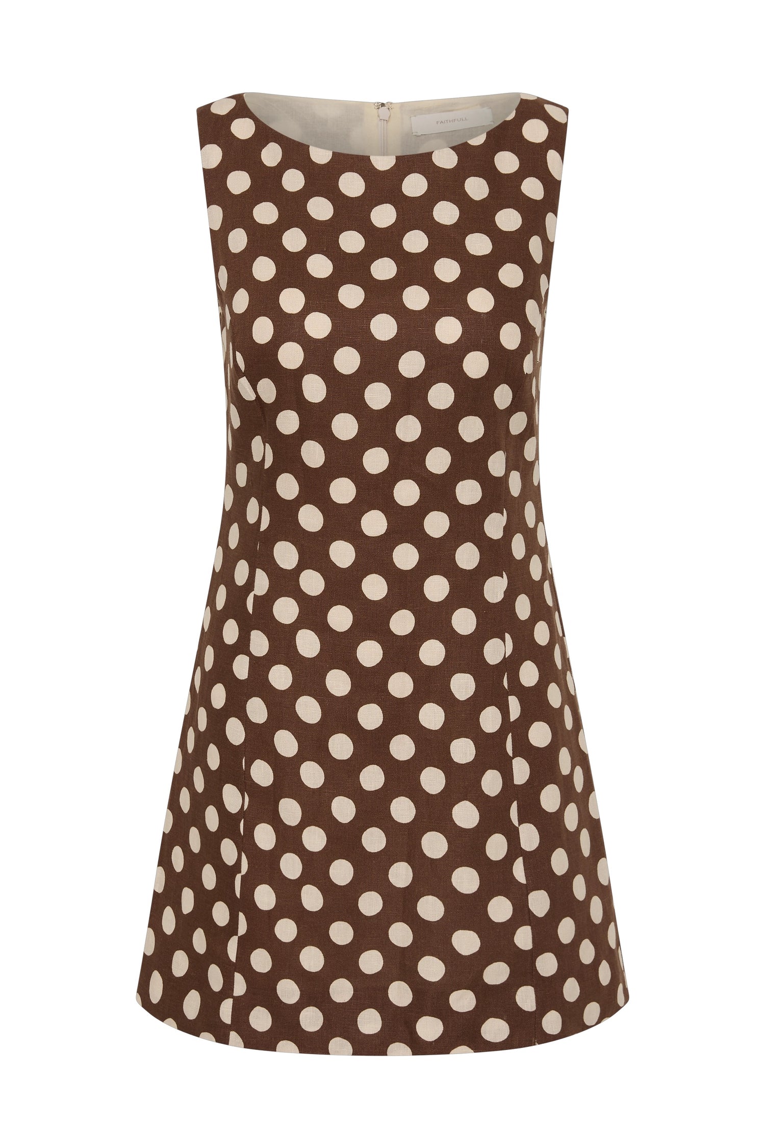 Faithfull-Lydie mini dress cioccolato dot-dgallerystore