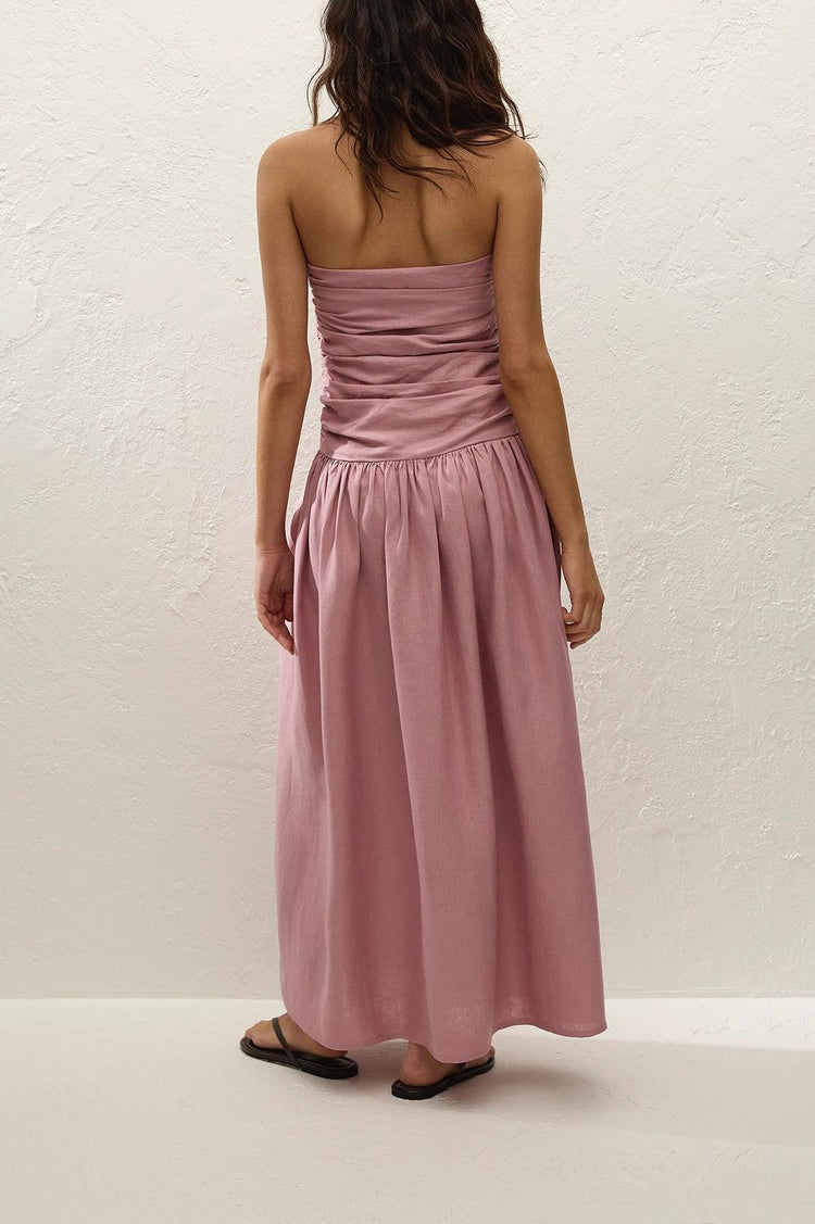 Faithfull-Sacha maxi dress dusty mauve-dgallerystore