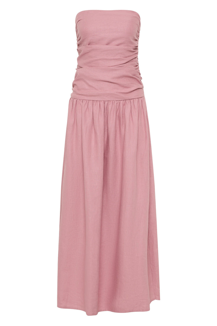 Faithfull-Sacha maxi dress dusty mauve-dgallerystore