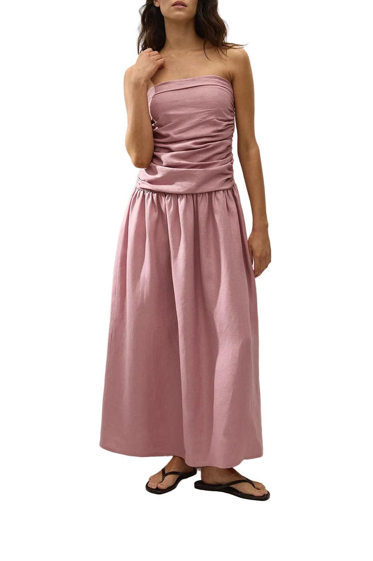 Faithfull-Sacha maxi dress dusty mauve-dgallerystore