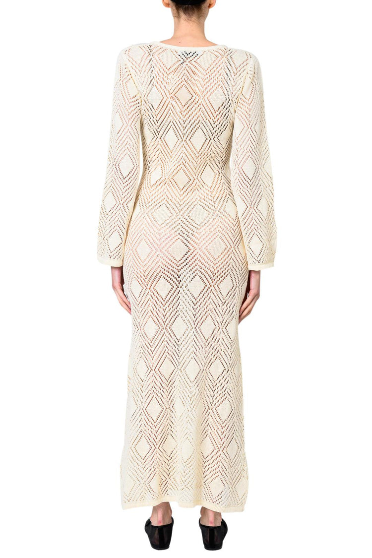 Faithfull-Serena Pointelle Knit Dress-dgallerystore