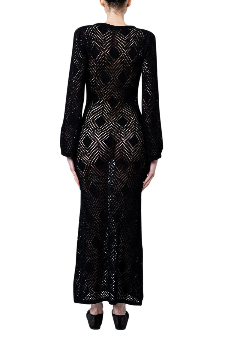 Faithfull-Serena Pointelle Knit Dress-dgallerystore