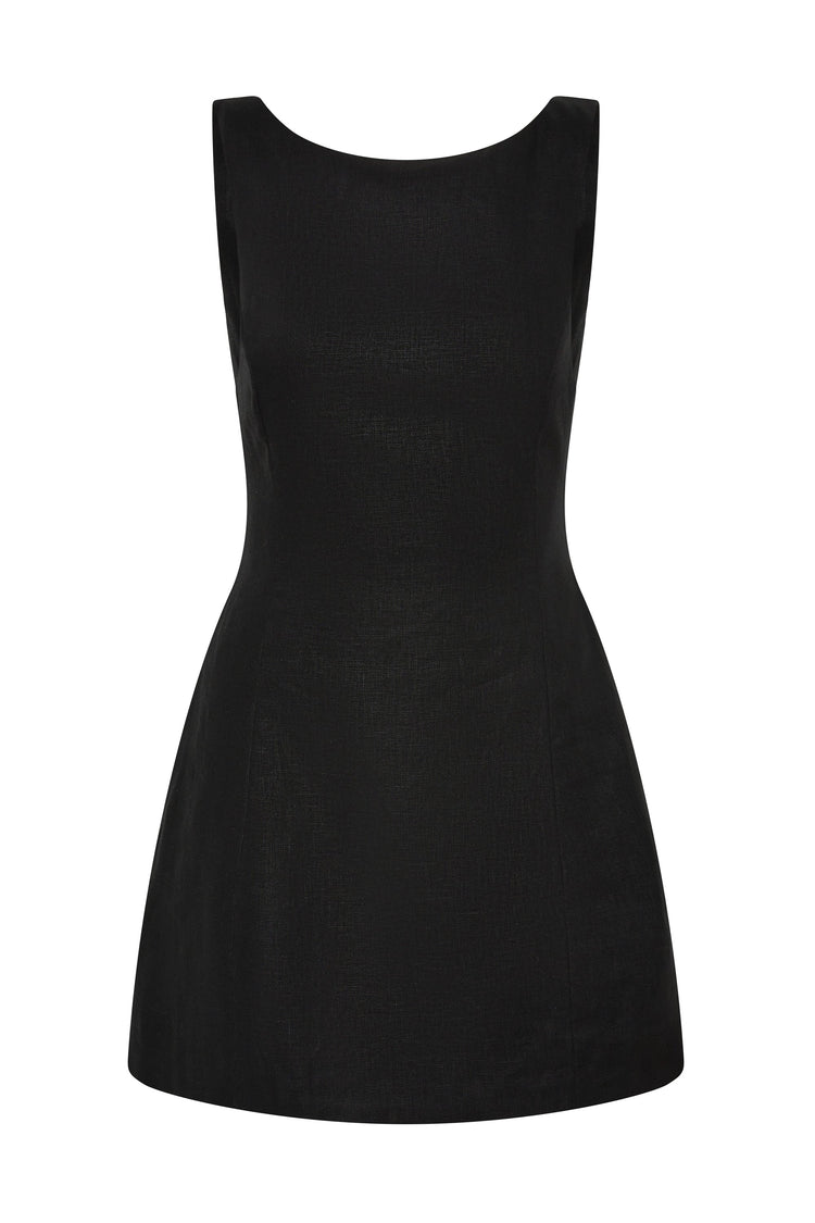 Faithfull-Sofia mini dress black-dgallerystore