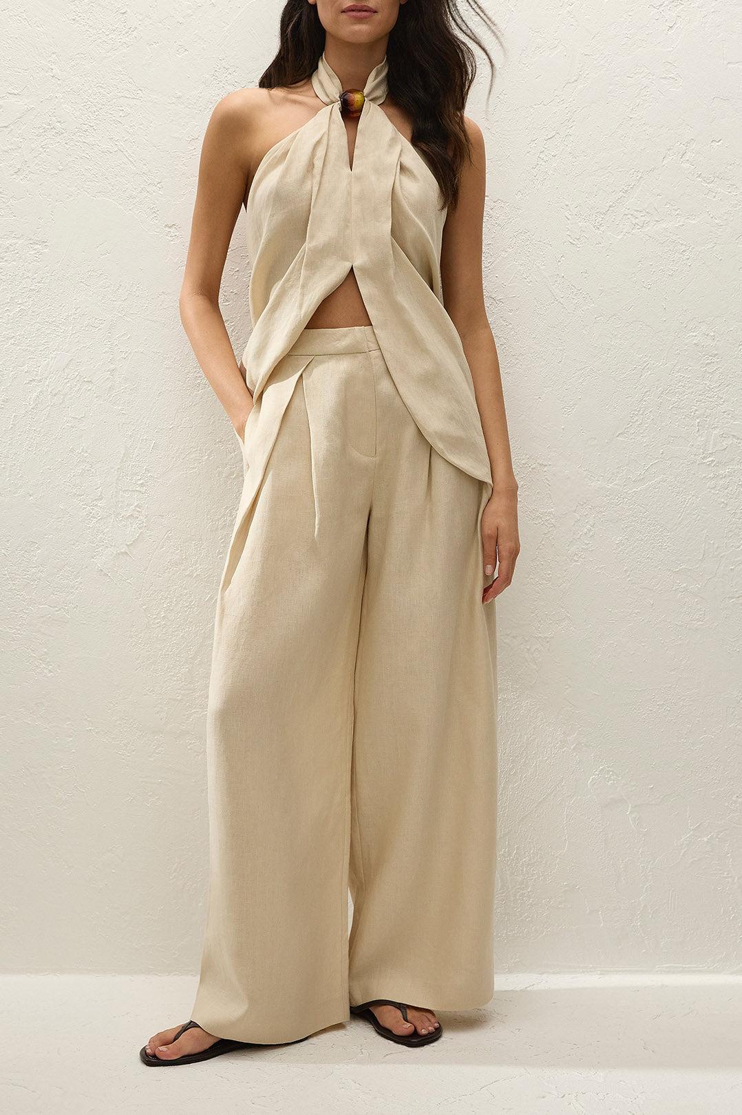 Faithfull-Sofia trouser panna-dgallerystore