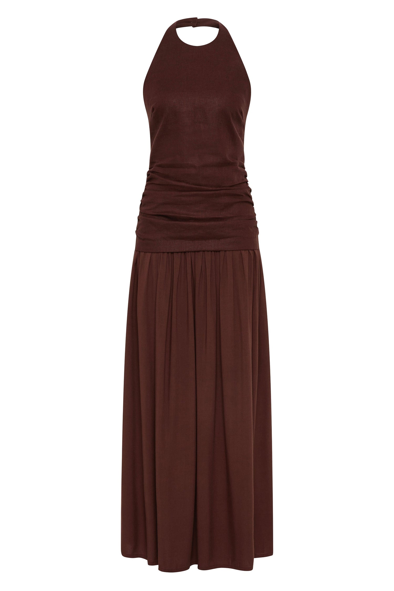Faithfull-Tali maxi dress carob-dgallerystore