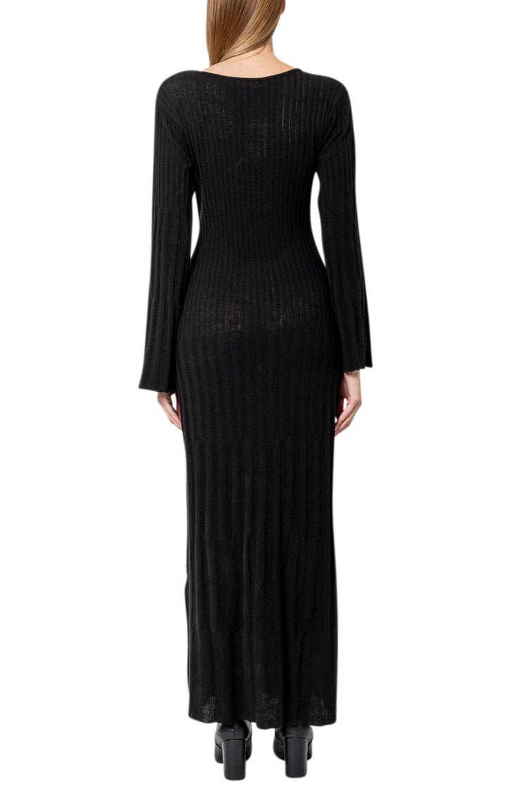 Faithfull The Brand-Serafia knitted maxi dress black-dgallerystore