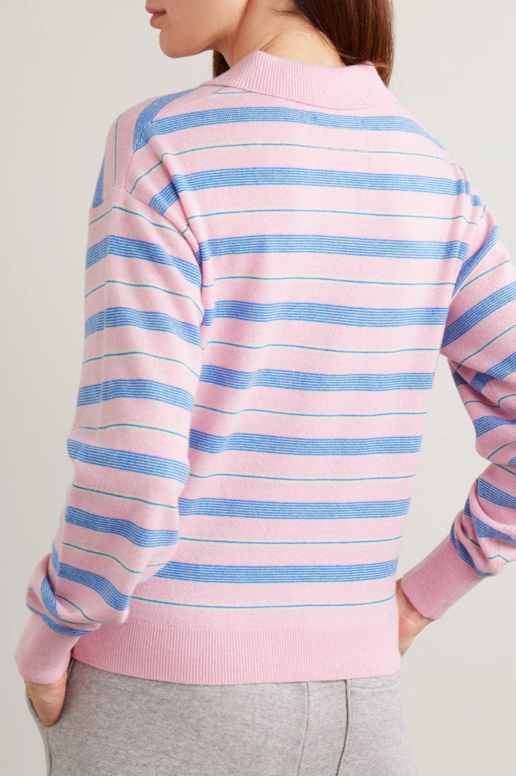Guest In Residence-Collegate stripe polo daybreak combo-dgallerystore