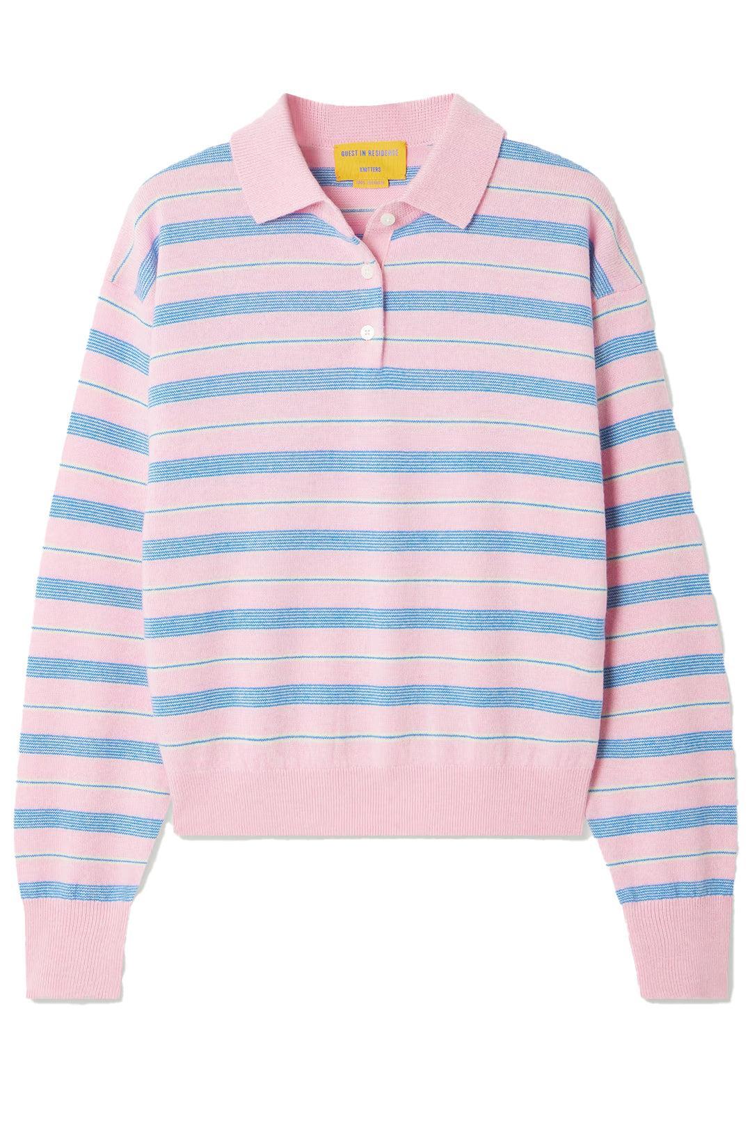 Guest In Residence-Collegate stripe polo daybreak combo-dgallerystore
