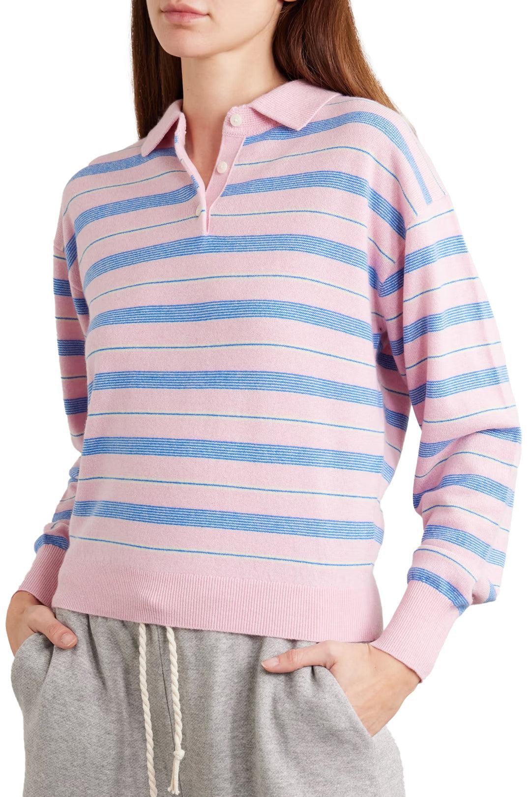 Guest In Residence-Collegate stripe polo daybreak combo-dgallerystore
