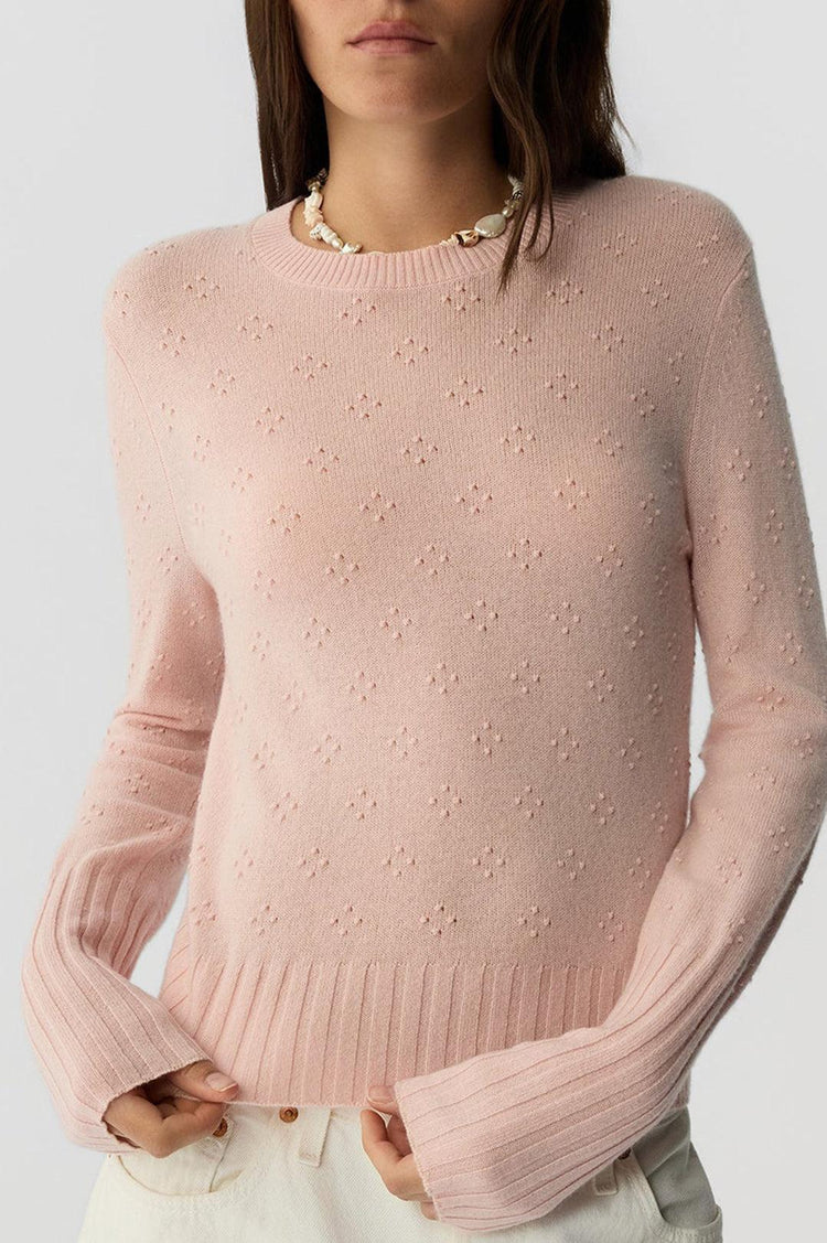 Guest In Residence-Compass shrunken crew powder pink-dgallerystore