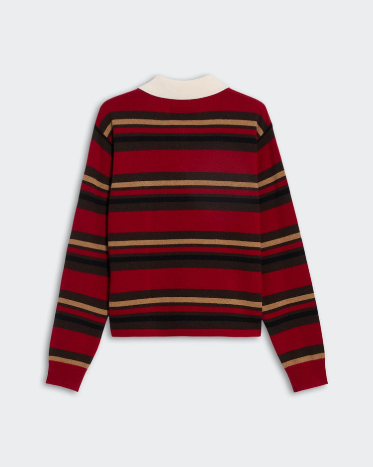 Guest In Residence-Cropped stripe rugby ruby combo-dgallerystore
