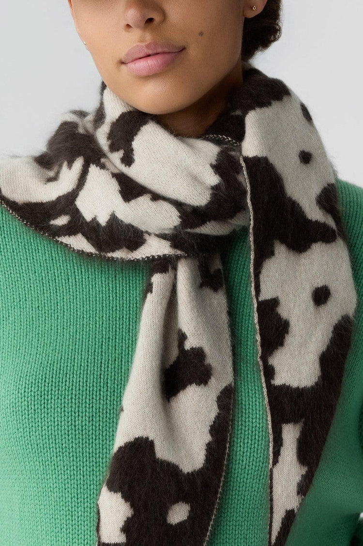 Guest In Residence-Grizzly cowhide wild rag oatmeal burnt cocoa-dgallerystore