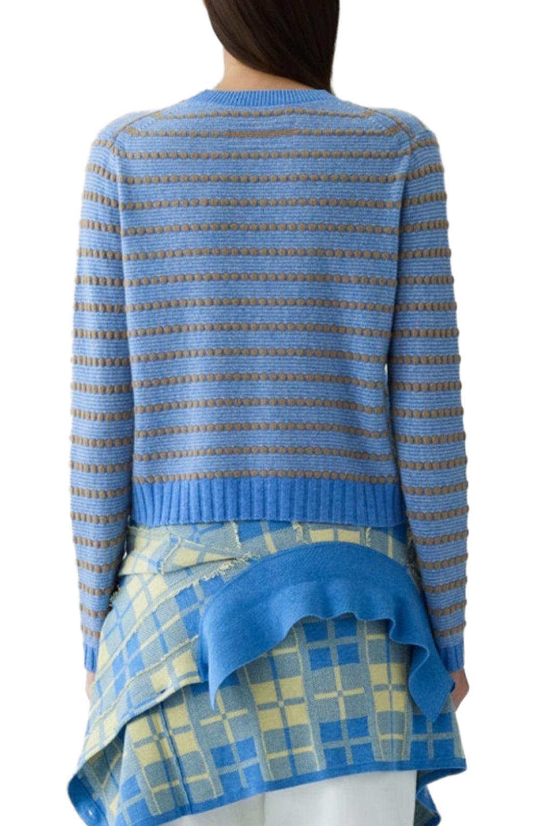 Guest In Residence-Pebble Stripe Shrunken Crew Knit-dgallerystore
