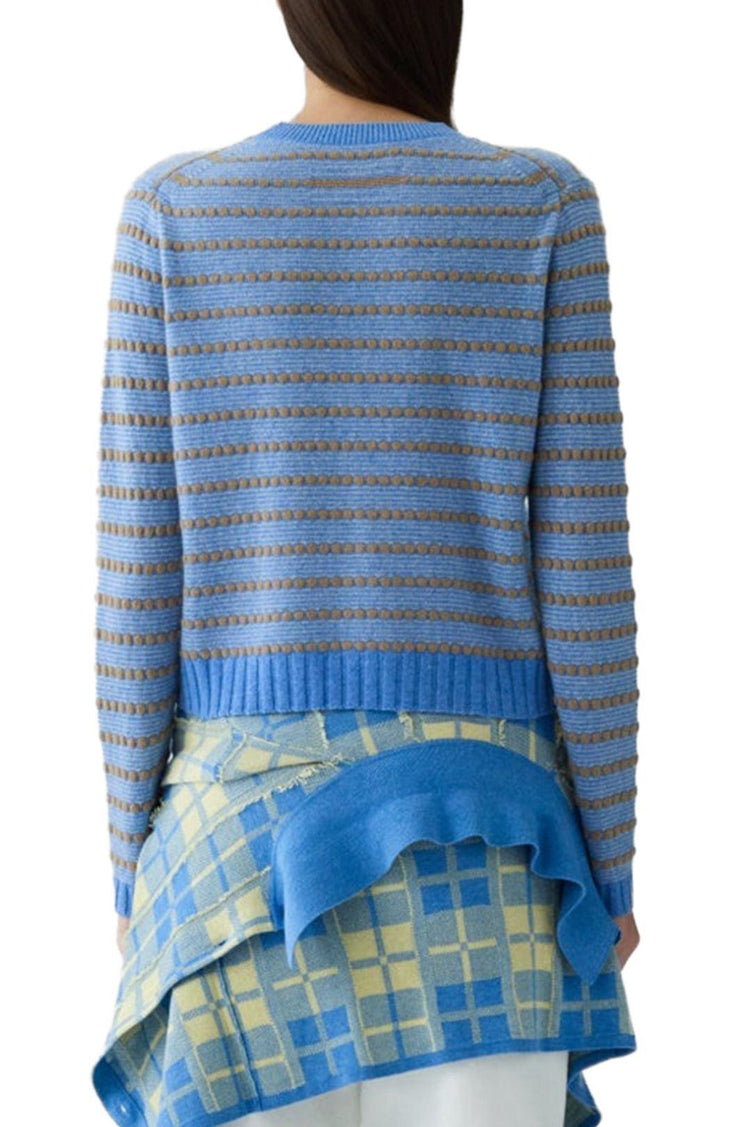 Guest In Residence-Pebble Stripe Shrunken Crew Knit-dgallerystore
